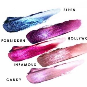 Amazing metallic glitter lip gloss in 5 different colors by May Rose